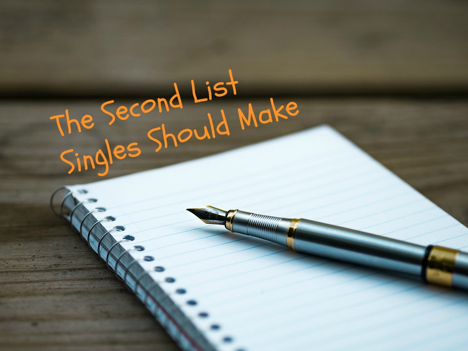 Second Time List The Second List Singles Should Make | Brandon J. Adams